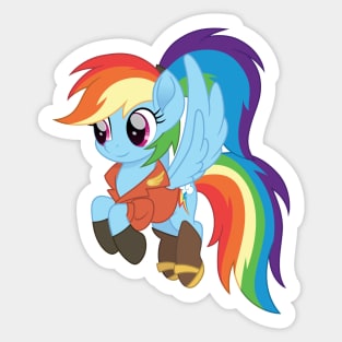 Rainbow Dash as future Catra Sticker